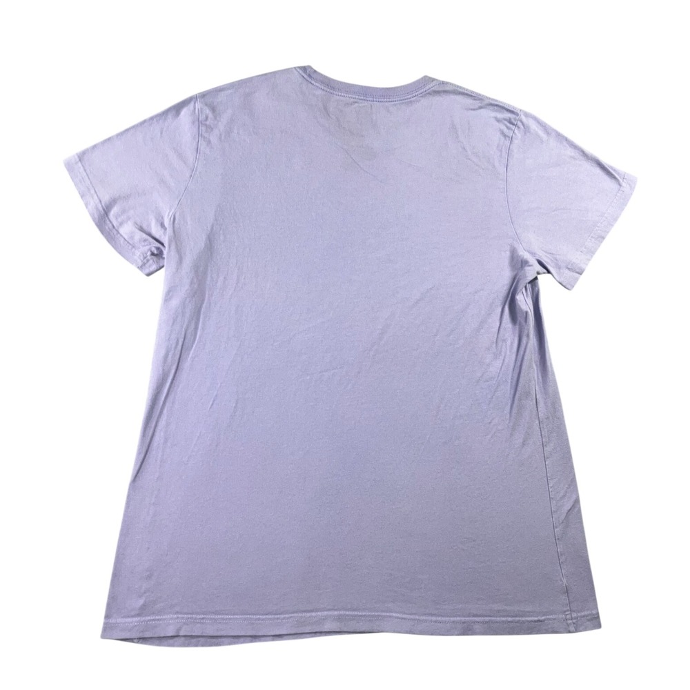 Adidas Amplifier Tee Shirt Womens XL Purple Floral Logo Athletic Sporty Gym Tee - Picture 2 of 12